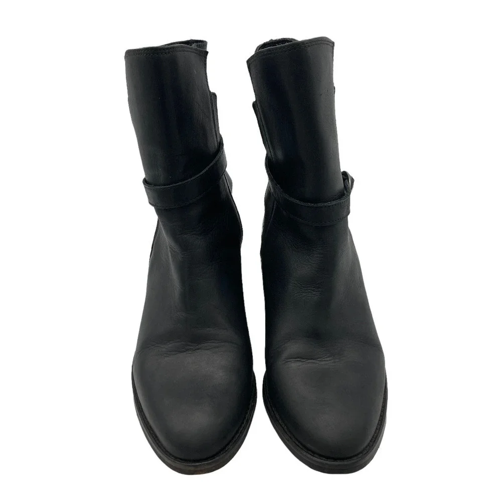 all saints buckled jodhpur leather ankle boots
